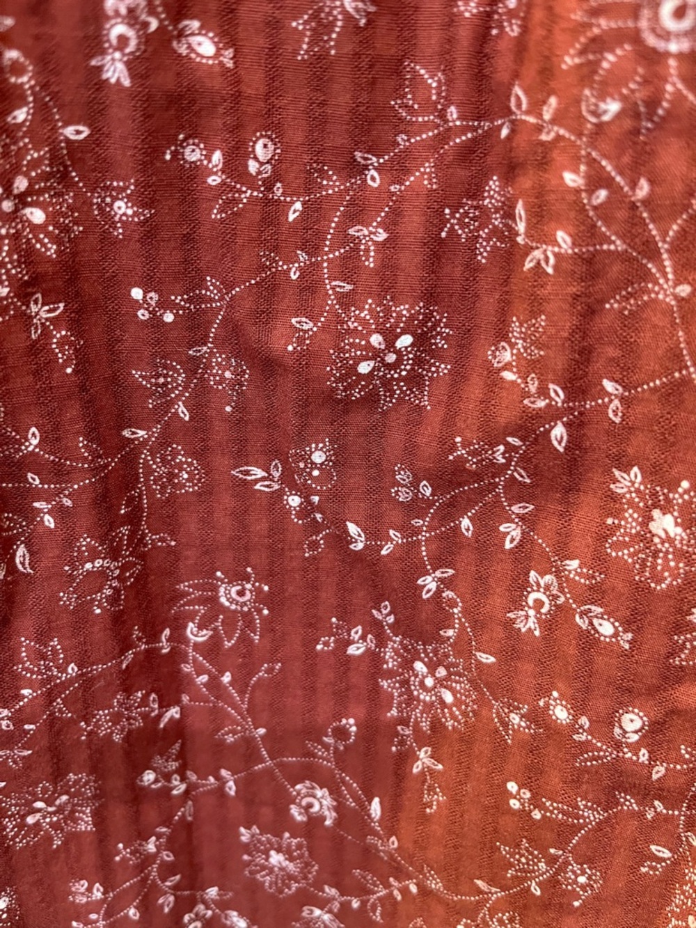 Madewell Rust Red Embroidered Boho Tunic - Picture 7 of 9
